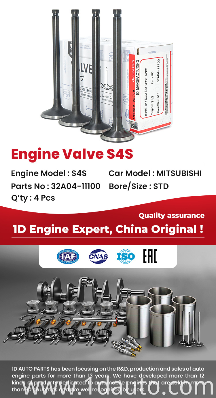 MITSUBISHI S4S Engine Valves 